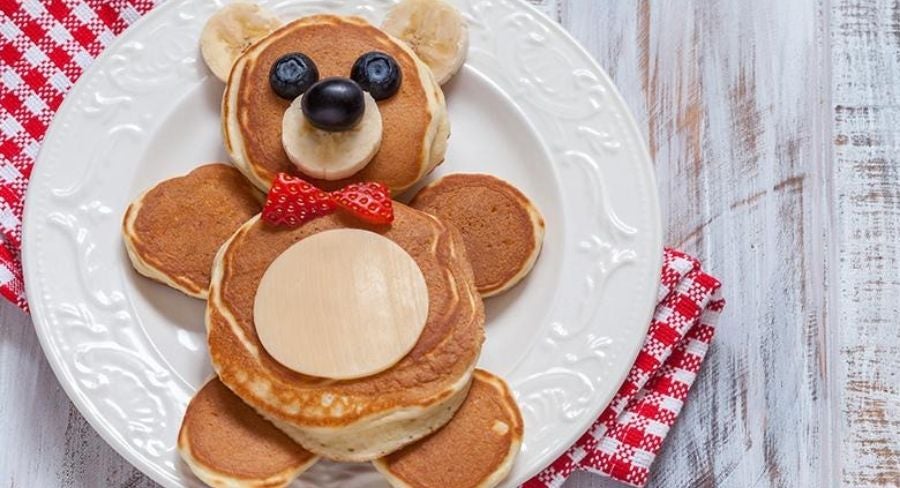 Ositos de pancakes de avena