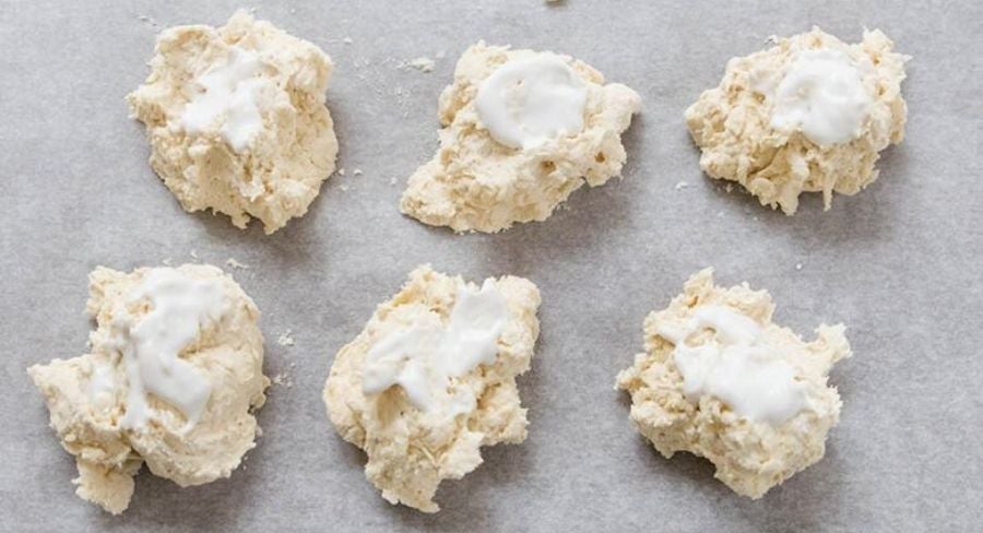Bollos de coco para el desayuno: proceso