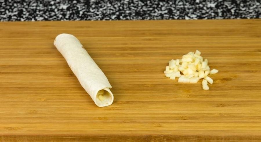 Paso a paso para preparar taquitos de manzana