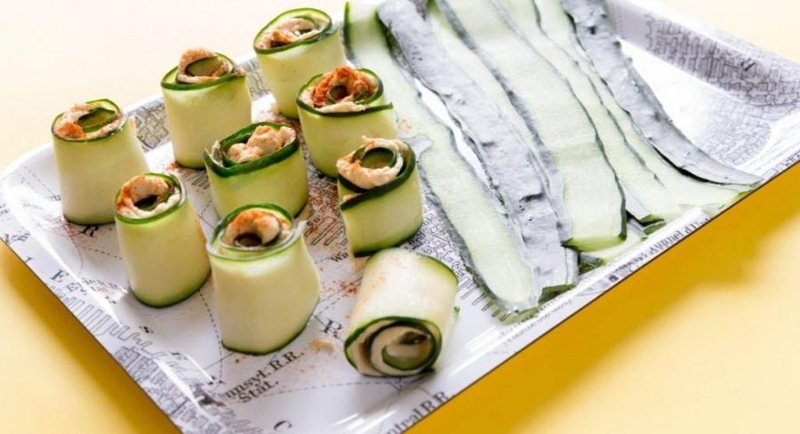 Rollos de pepino