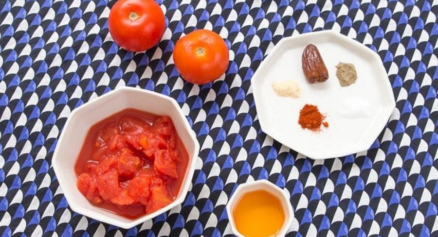 Ingredientes para preparar Catsup casera
