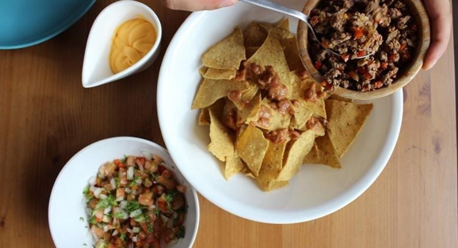 Nachos mexicanos caseros
