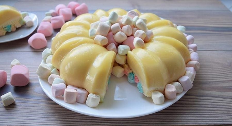 Postre de gelatina de malvaviscos: procedimiento