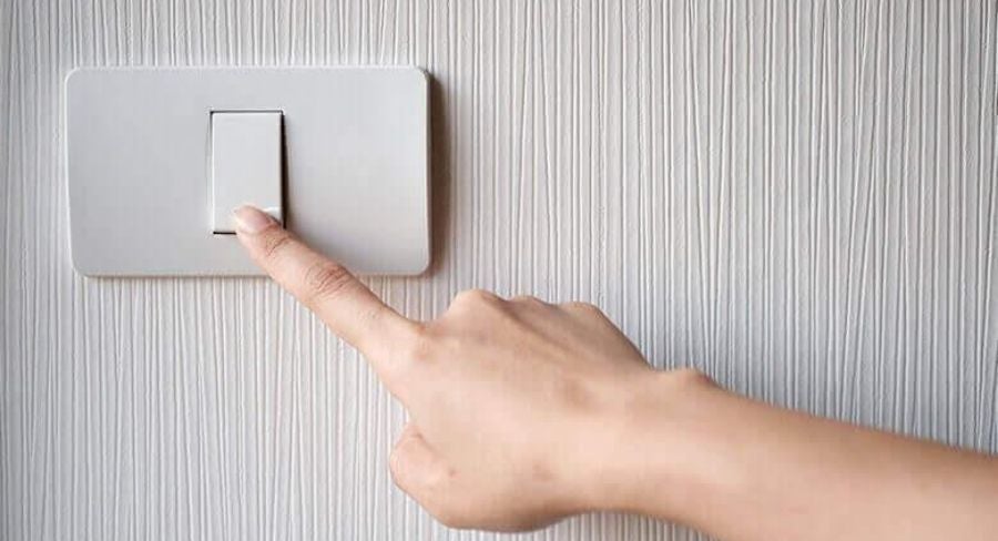 Apagando luz del botón