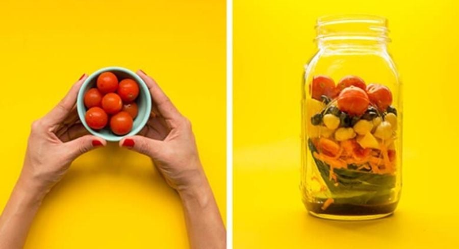 Ensalada para llevar al trabajo