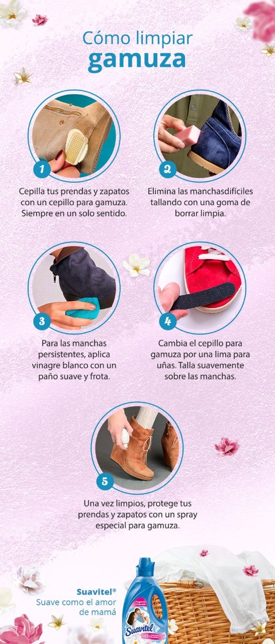 Cómo limpiar gamuza