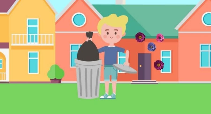 5 hábitos para mantener la casa organizada: saca la basura todos los días