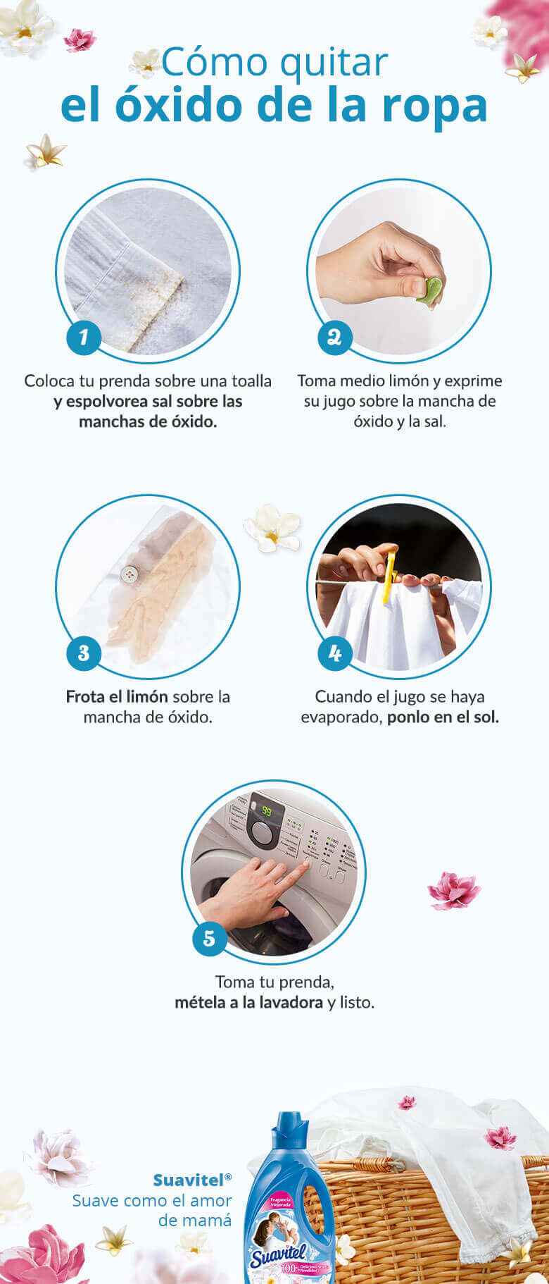 Cómo quitar el óxido de la ropa