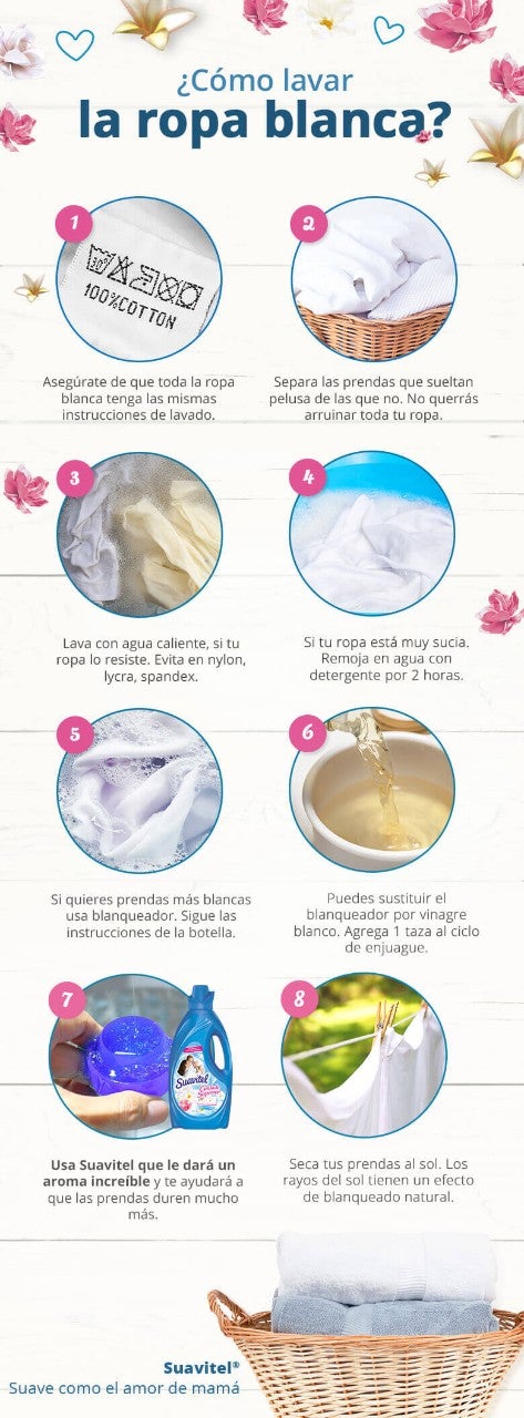 Cómo lavar la ropa blanca