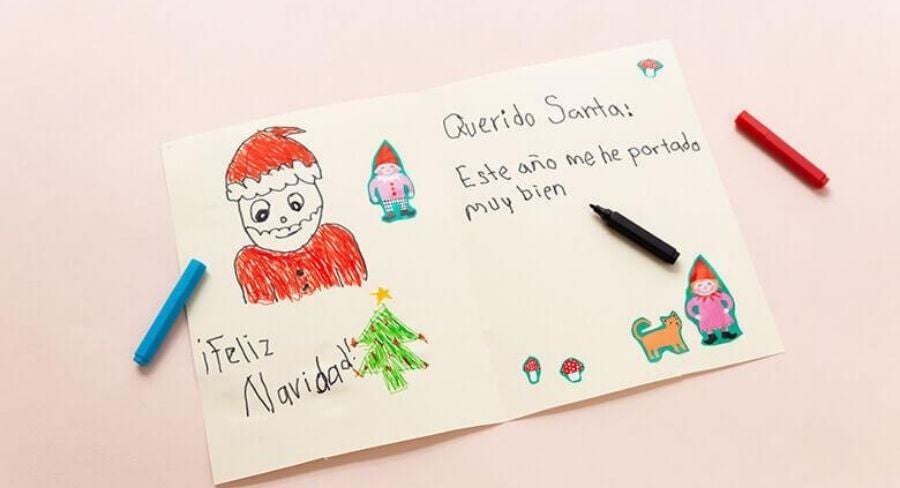 Carta de Santa Claus para los niños