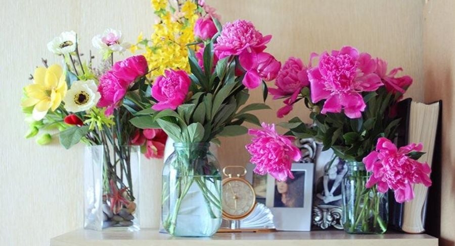 Decoración con flores