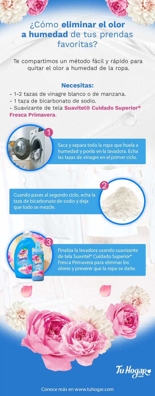Cómo quitar el olor a humedad de la ropa