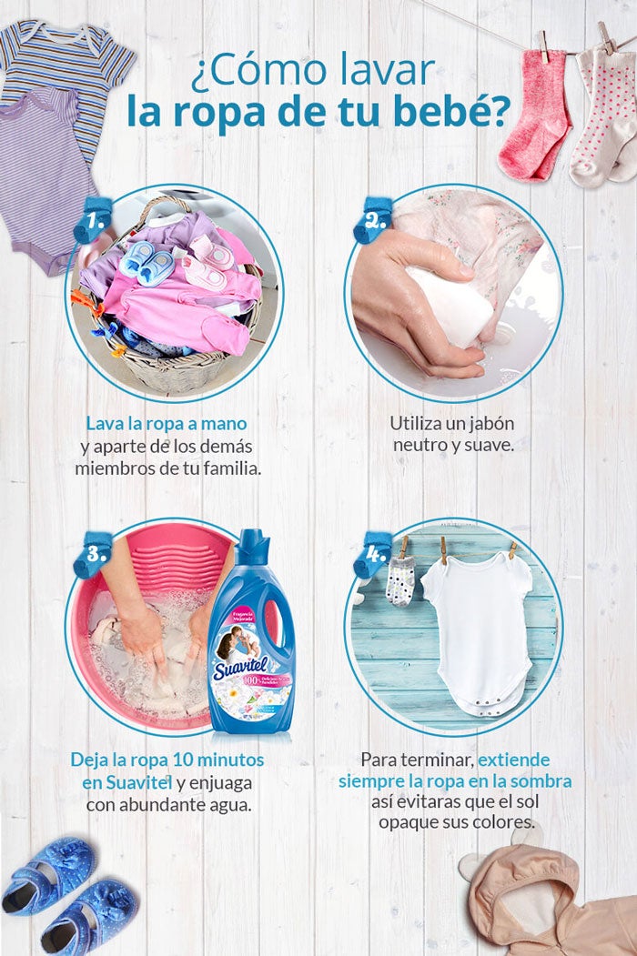 Cómo lavar la ropa de tu bebé