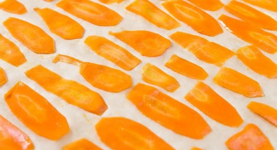 Chips de zanahoria: procedimiento