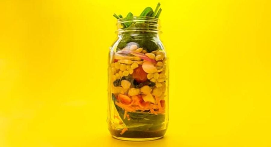 Ensalada para llevar al trabajo