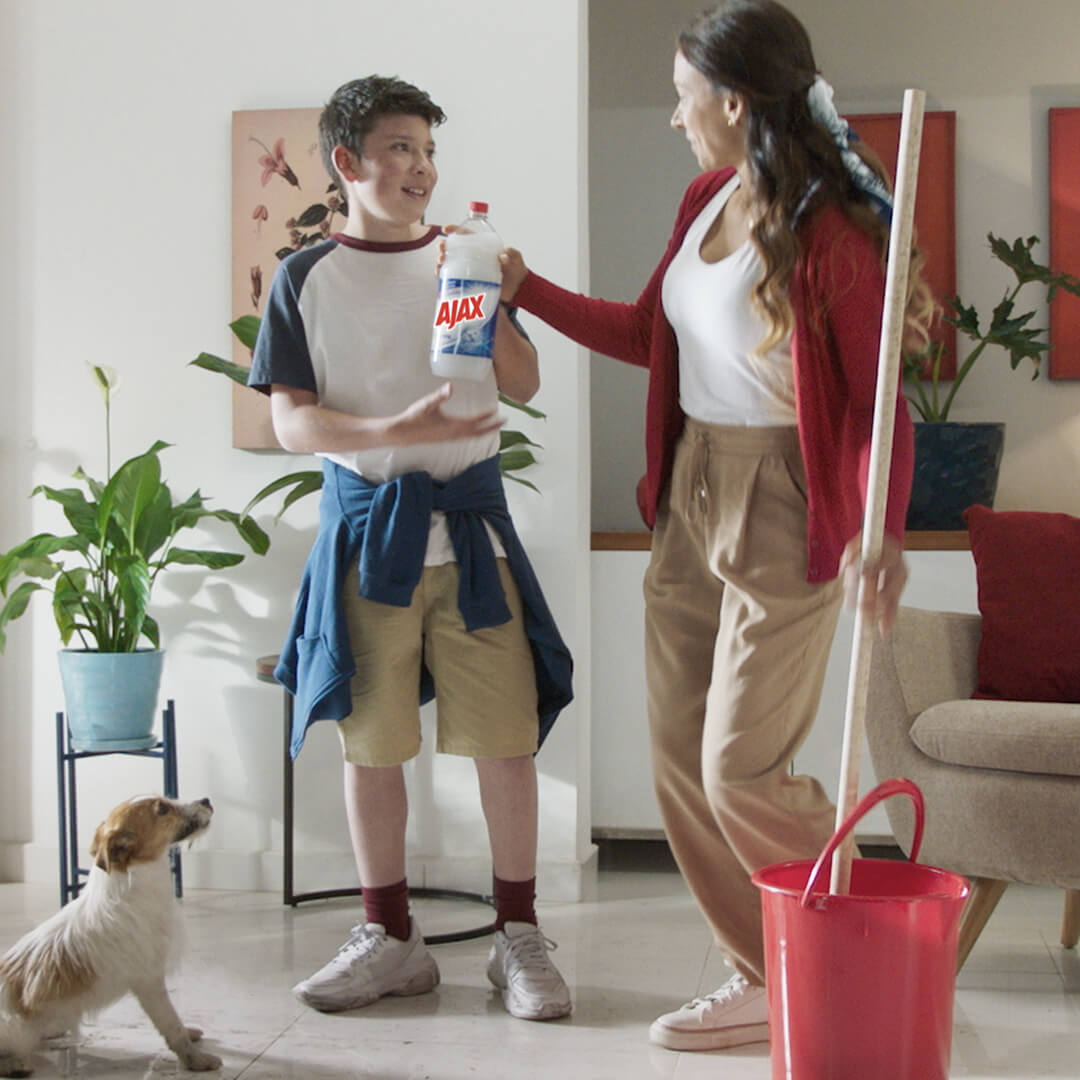 Gracias a su poderosa fórmula, combate gérmenes, así como manchas difíciles