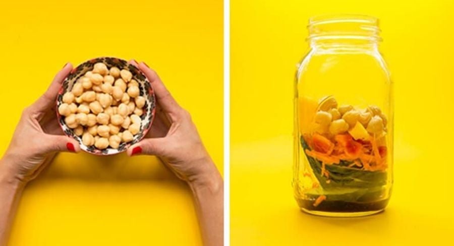 Ensalada para llevar al trabajo
