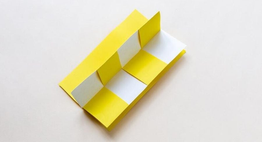 Fotables creativos: dobla tu foldable en cuatro y abre por la mitad