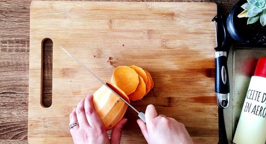 Chips de camote: procedimiento