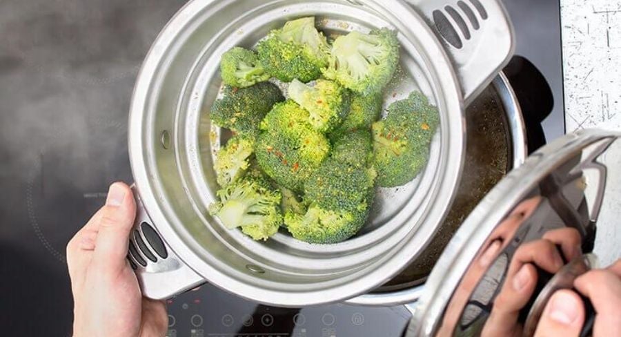 Métodos de coción de alimentos: vapor