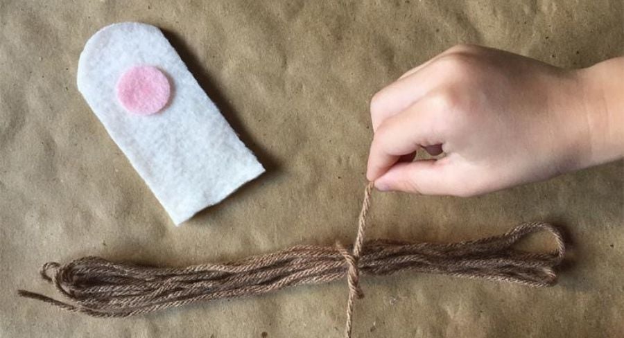 Procedimiento para hacer un títere de dedo