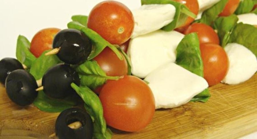 Brocheta de ensalada